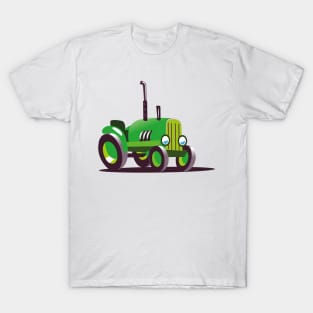 Cute Green Tractor T-Shirt